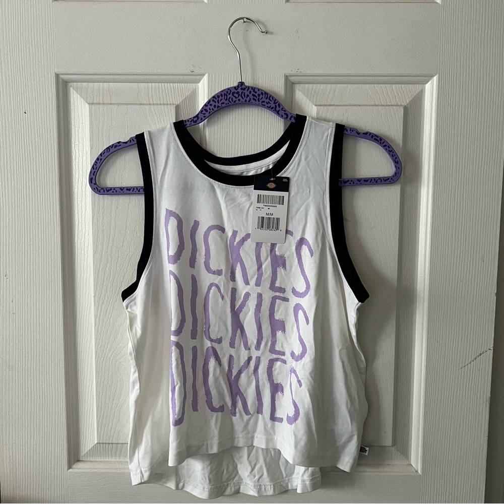 Dickies Graphic White Summer/Workout Tank Top